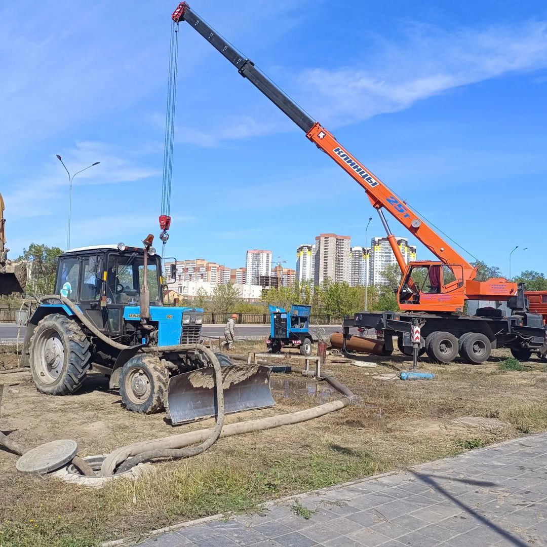 Треть Караганды осталась без воды из-за коммунальной аварии