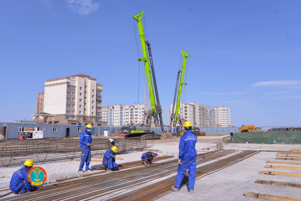 Строительство системы легкорельсового транспорта в Астане идет полным ходом