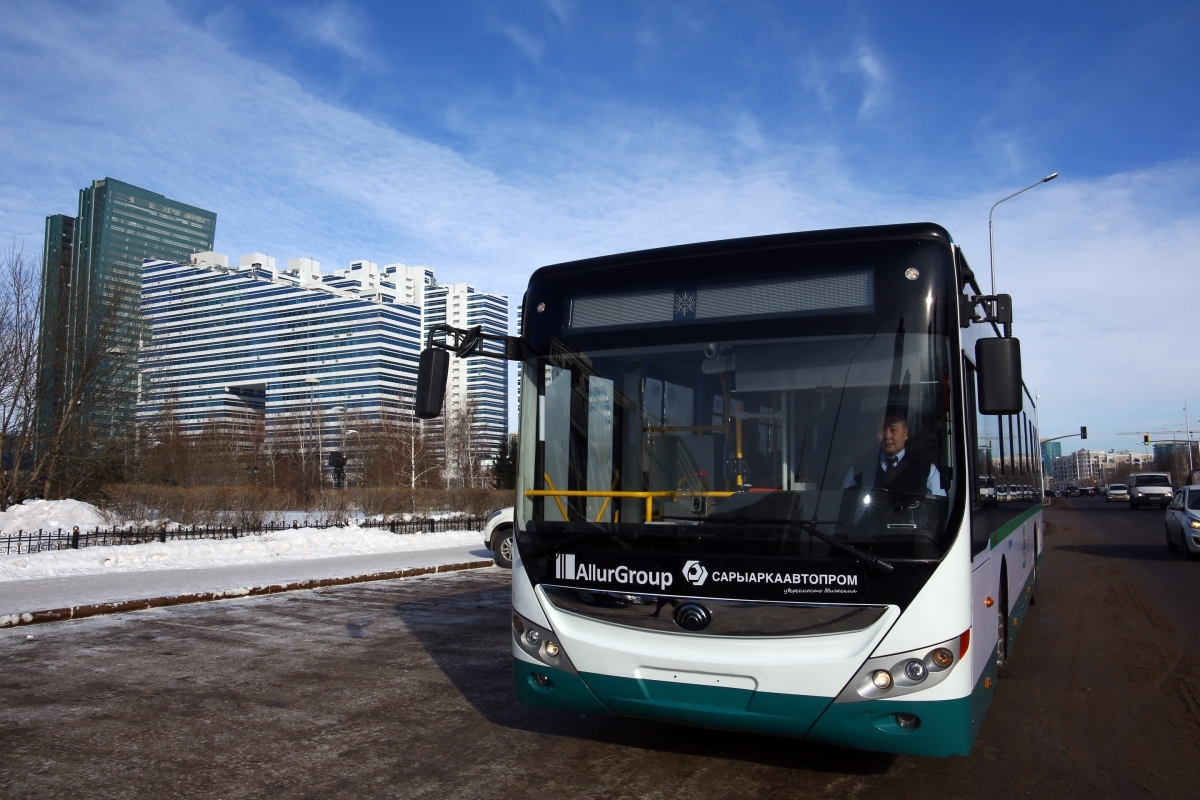 Электрический автобус казахстанского производства протестировали в Астане